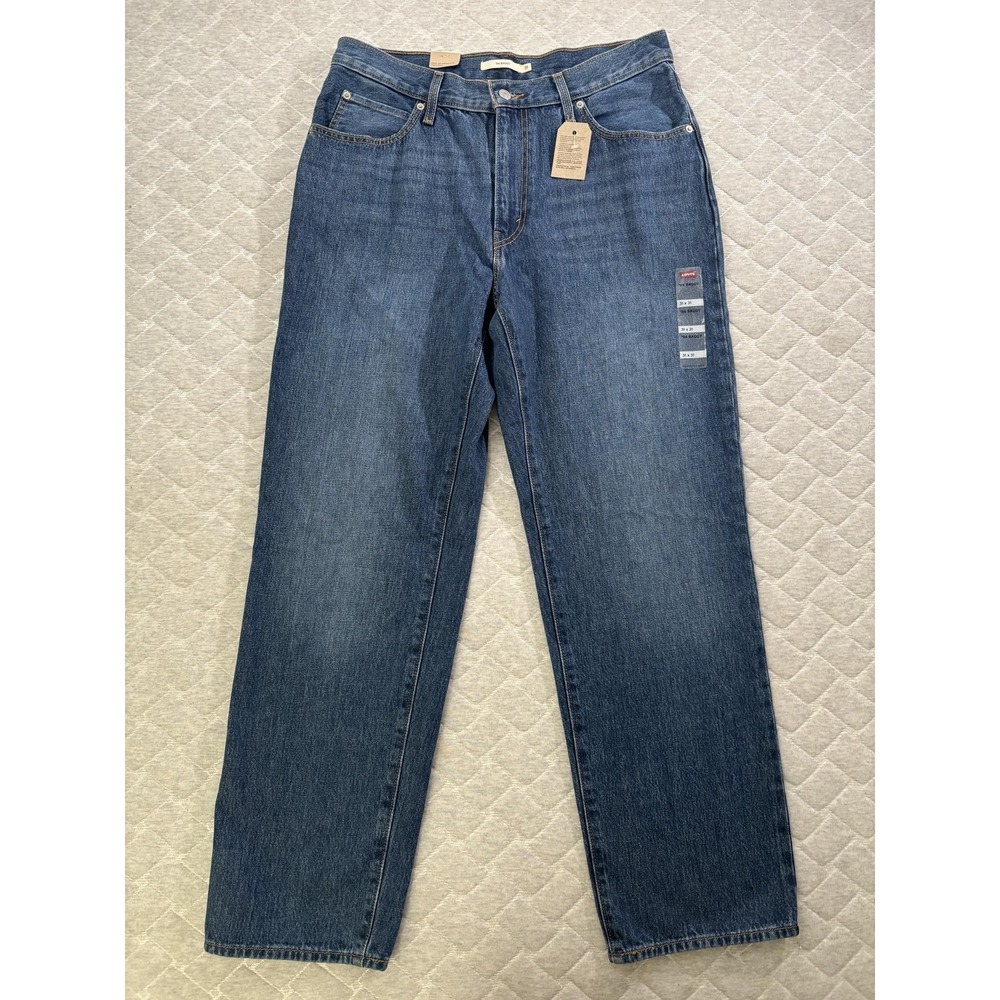 Levis 94 Baggy Jeans Womens 31 Blue Medium Wash Relaxed Denim Straight Classic